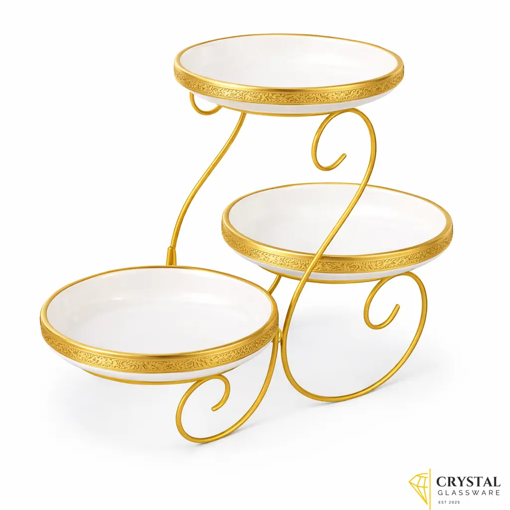 Premium Heavy Metal Cake & Dessert & Snacks Serving Stand